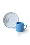 Hermia Juego de Tazas de Café y Platillos Multicolor de 12 Piezas